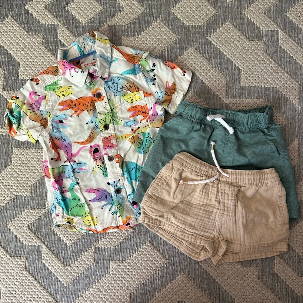 Cat & Jack Colorful Animal Print Shirt